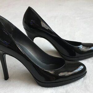 Stuart Weitzman Black Patent Leather Heels